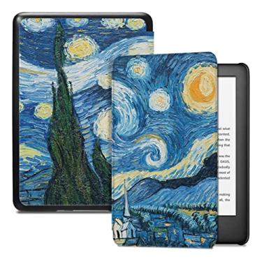 Imagem de Capa Kindle Paperwhite a Prova de Água (PQ94WIF) - rígida - sistema de hibernação - Noite Estrelada (Van Gogh) Exclusivo UaiStore