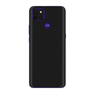 Imagem de Skin Adesivo Traseira Fibra Carbono e outras texturas Para Moto G9 Power (Preto Carbono)