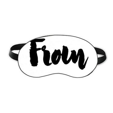 Imagem de Com citação elegante feita à mão para dormir, protetor de olhos macio para noite