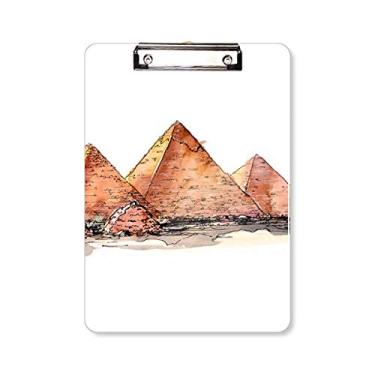 Imagem de Placa de apoio para prancheta Pirâmide Egito de Gaza, pasta, bloco de notas A4