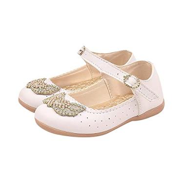 Imagem de Sapatilha Boneca Infantil Menina Coração Asas Strass Branca
