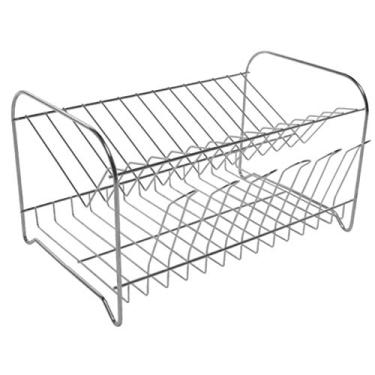 Imagem de Escorredor de Pratos Simples 2 Andares 13 Pratos e 6 Copos