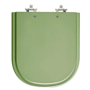 Imagem de Assento Sanitário Vogue Plus Verde Malva Tampa para Vaso Deca em Madeira Laqueada