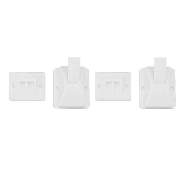 Imagem de Fechaduras Magnéticas para Armário de bebê, Trava de Armário à Prova de bebê, Evita Abertura de Metal, Desbloqueio Com um para Gaveta (Tipo A)