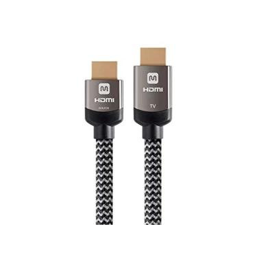 Imagem de Monoprice Cabo HDMI ativo de alta velocidade – 18,3 m – Cinza, 4K @ 24Hz 10,2 Gbps 24AWG YUV 4:2:0 CL3 – Luxe Series Preto