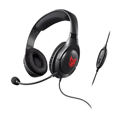 Imagem de HEADSET GAMER, CREATIVE LABS - BLAZE - CANCEL. RUÍDO MIC - CONFORTÁVEL - P2-70GH032000000, Preto
