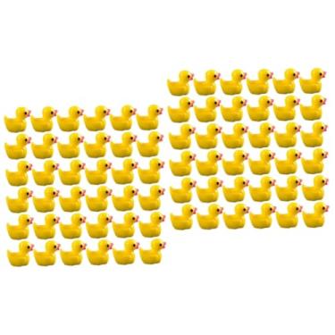 Imagem de VICASKY 400 Unidades pato de resina patinhos de borracha pato em miniatura de mesa decoração mini patos figura de mesa mini figura multifuncional patinho amarelo pequeno pato bonsai boneca
