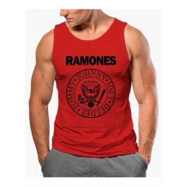 Imagem de Camisa Regata Banda De Rock Ramones Camiseta Algodão - Jmv Estampas