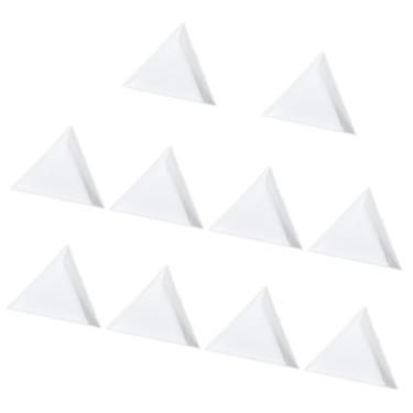 Imagem de VALICLUD 30 Peças Placas De Coleta De Joias Suprimentos Para Fabricação De Joias Ferramentas De Manicure Contas De Gemas Strass Para Unhas Conchas De Miçangas Diamante Branco Triângulo
