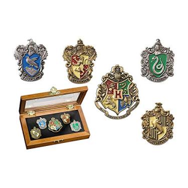 Imagem de The Noble Collection Harry Potter Hogwarts House Crest Pins