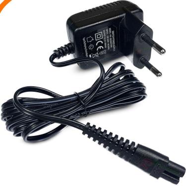 Imagem de Carregador Kemei Aparador Cabelo Elétrico Bivolt Fonte Cor Preto Voltagem 110v/220v
