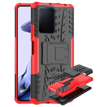 Imagem de Capa Capinha Anti Impacto Para Moto G53 Case Armadura Hybrid Refor�ada Com Desenho De Pneu (Vermelho)