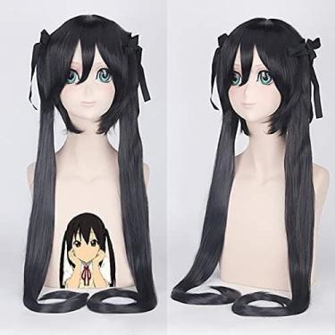 Imagem de Anime Wig Anime Absolute Duo cosplay wig Long Synthetic hair With Double Clip Ponytails halloween Julie Sigtuna Cosplay Hair + wig cap One Size wig PL-169