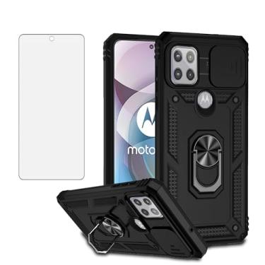 Imagem de Asuwish Capa de celular para Motorola Moto G 5G 2022 com protetor de tela de vidro temperado e suporte fino híbrido resistente capa protetora para MotoG G5G 2022 XT2213-3 XT2213-2 feminino masculino