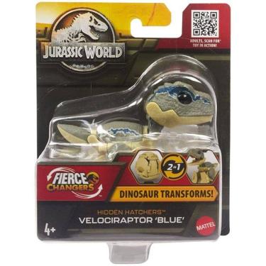 Imagem de Jurassic WORLD Fierce Changers Velociraptor Blue Mattel HLP00