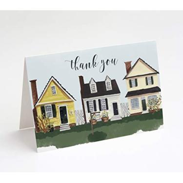 Imagem de M Market On Mainstreet Cartões de agradecimento para corretor de imóveis, 25 cartões com envelopes, em branco dentro, feitos nos EUA (Bairro)