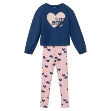 Imagem de Conjunto Hering Kids  Infantil Menina Com Estampa Azul-Feminino