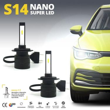 Imagem de Par Lâmpadas H7 Farol Baixo Fiat Argo 2017 2018 2019 2020 Super Led Mini Nano 6000k Sem...