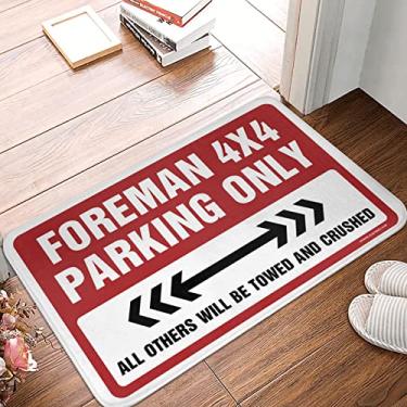 Imagem de CakJuice Tapete de porta Foreman 4X4 Apenas Estacionamento Tapetes de Cozinha e Tapetes para Estética do Quarto (Tamanho: 40X60CM)
