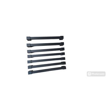 Imagem de Puxador Armário Móveis em Geral Gaveta  preto 201/190mm -7 unidade - com parafusos