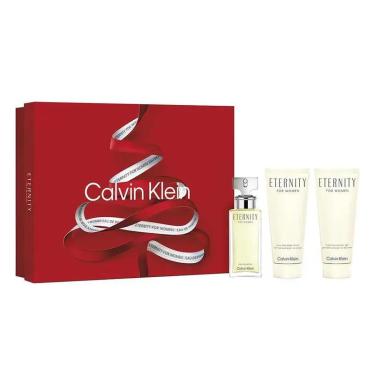 Imagem de Kit Perfume Eternity Eau De Parfum Feminino Calvin Klein 50Ml + Gel Para Banho + Loção Corporal