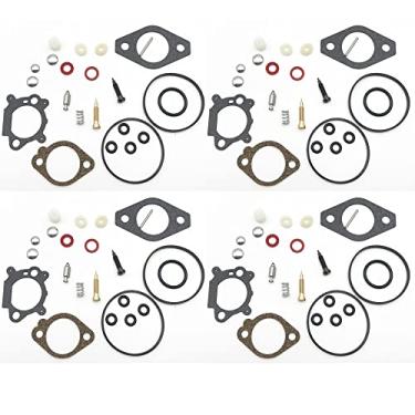 Imagem de AWAYDD Acessórios de diafragma de motosserra de carburador mecanizado, kit de reparo de peças de reconstrução de carburador para Quantum 492495 493762 498260(4SET)