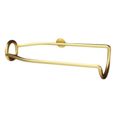 Imagem de Gralara Rack de Vinho Montado Na Parede de Metal, Suporte Organizador de Exibição de Garrafa de Vinho Pendurado, Rack de Vinho Tinto para Casa, Cozinha, Decor, ouro, Tamanho real