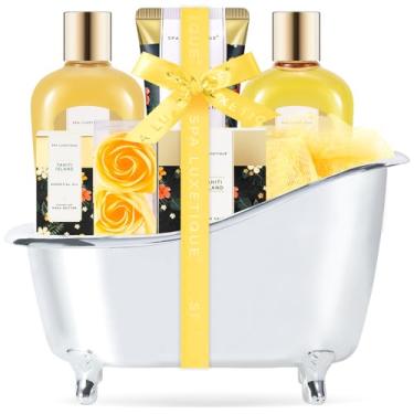 Imagem de Spa Luxetique Spa Gift Baskets for Women, 8pcs Bath Gift Set Includes Body Lotion, Bubble Bath, Bath Salt, Essential Oil, Gift Set for Women