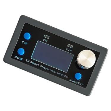 Imagem de Controlador de driver de motor de passo Smc01, proteção de polaridade de entrada de velocidade DC 5-30V LCD universal integração de unidade de eixo