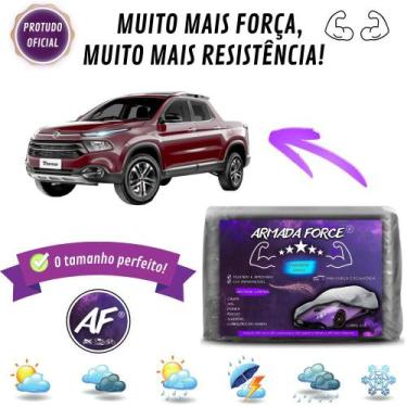 Imagem de Capa De Cobrir Carro Fiat Toro Sem Forro  Impermeável Armada Force - A