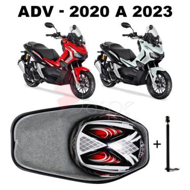Imagem de Forração Honda ADV 150 Baú Forro Scooter Cinza + 1 Antena - Jaspe Atel