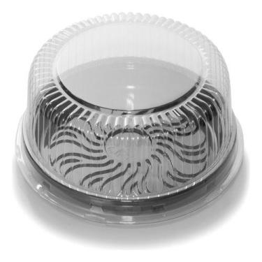 Imagem de G40 Embalagem Para Bolo E Torta P40 Media Preto Com 50un. - PPLAST