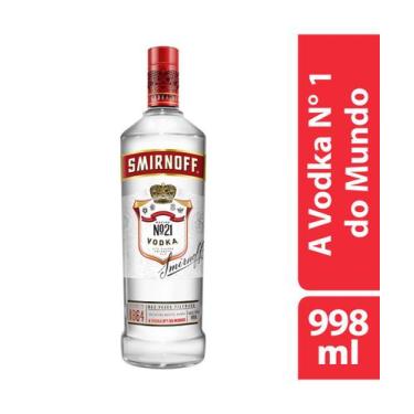 Imagem de Vodka Destilada Smirnoff No.21 Red Garrafa 998ml, Original, 998ml