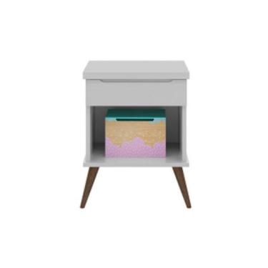 Imagem de Mesa de Apoio Infantil Bebê Rêtro Melinda Cinza - Phoenix Baby