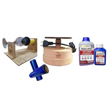Imagem de Kit Jantar Máquina Artesanato P/ Resina VR175 1,5kg + Filme - Vip Resi