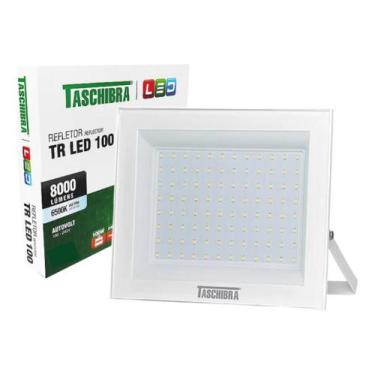 Imagem de Refletor Led 100w 6500k Branco Externo Ip65 Prova D'água Taschibra