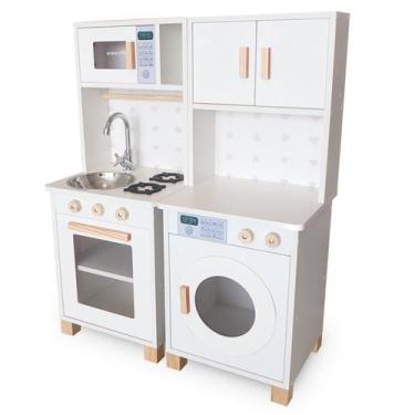 Imagem de Kit Mini Cozinha Infantil e Máquina de Lavar - Eita Casa Perfeita, Bra