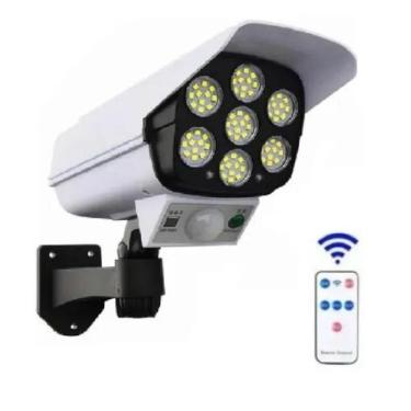 Imagem de Câmera Falsa Refletor Luminária Energi Solar Sensor Presença - dfjn