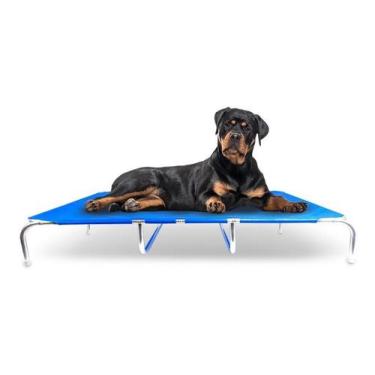 Imagem de Cama Para Cão Suspensa De Alumínio Grande Tamanho Xl Azul - Mec G