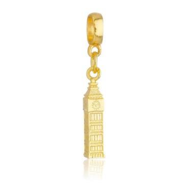Imagem de Berloque Relógio Big Ben Banhado a Ouro 18k - Work Semijoias