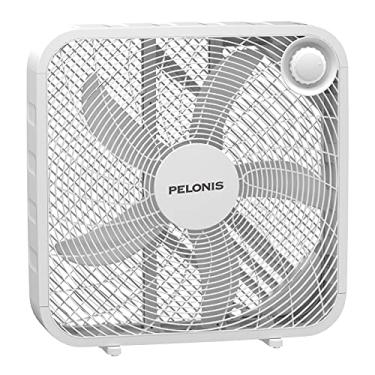 Imagem de Pelonis Ventilador de caixa de 50 cm – 3 velocidades ajustáveis para o nível de ruído perfeito para dormir – A tecnologia de 5 lâminas oferece fluxo de ar poderoso para vencer o calor – Design
