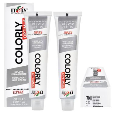 Imagem de Itely Kit c/2 Tintas Colorly 7NI Louro Intenso 60 ml