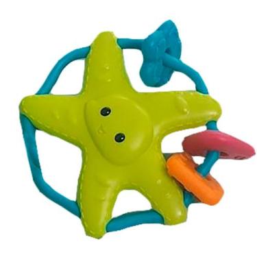 Imagem de Mordedor Estrela ou Girafa para Bebês Material Atóxico e Confortável -