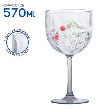 Imagem de Taça Gin Drinks Acrílico Resistente Cozinha Utilidade 570Ml - Paramoun