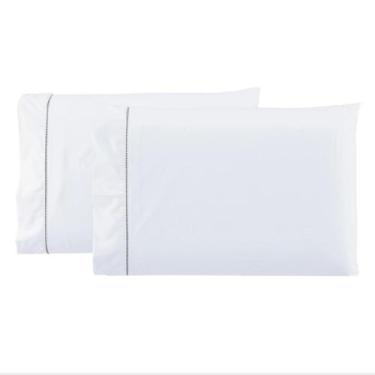 Imagem de kit Luxo Completo 2 Fronhas Ponto Palito + 2 Refil de Silicone - Gabi 