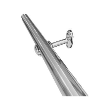 Imagem de Kit 2 Suporte Para Varão De Cortina 19mm 100%alumínio C/base - DECOR L