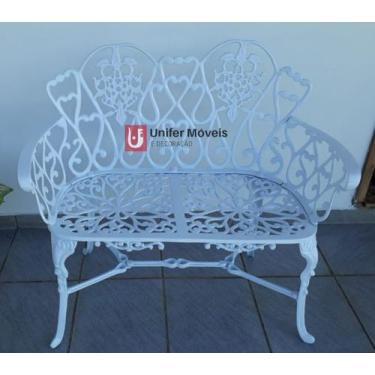 Imagem de Banco de Jardim Floral em Alumínio Fundido Unifer Móveis
