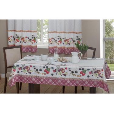 Imagem de Toalha De Mesa 4 Cadeiras Casa Alegre Amora Sultan