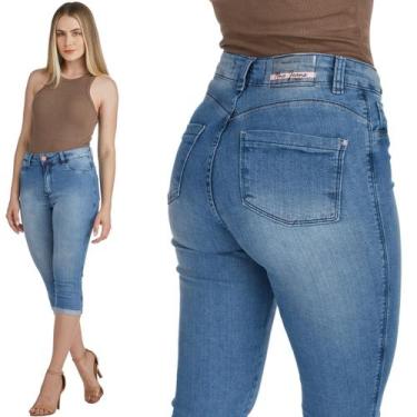 Imagem de Calça Jeans Feminina Capri HNO Basic Cintura alta - HNO Jeans, 54