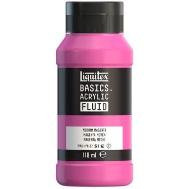 Imagem de Tinta Acrílica Liquitex Basics Fluid 118ml Medium Magenta, Fluid